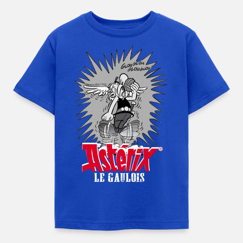 Asterix & Obelix - Asterix dynamique - T-shirt Enfant - bleu royal