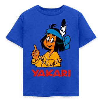 Yakari Tee shirt manches longues Enfant - T-shirt Enfant - bleu royal - Devant - AI Model Kid Female (0cm)