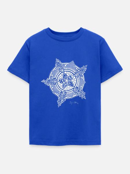 Mandala - Kinder T-Shirt - Royalblau