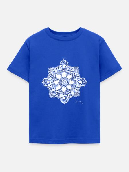 Mandala - Kinder T-Shirt - Royalblau