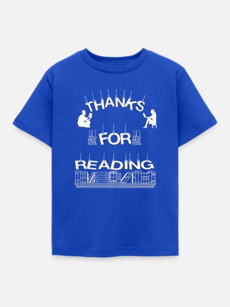 DANKE FÜRS DURCHLESEN US - Kinder T-Shirt - Royalblau