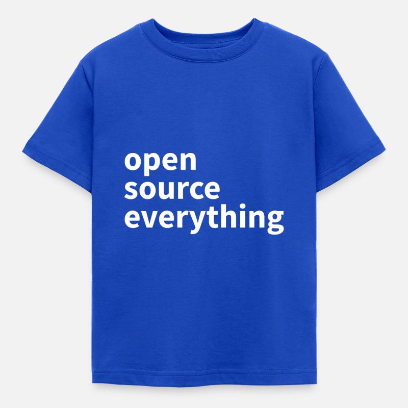 Open Source Everything - Kinder T-Shirt - Royalblau