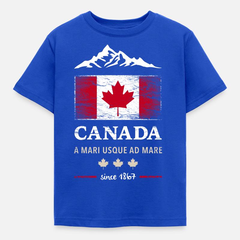 Canada, Ottawa, Maple Leaf Maple Leaf Canada Amérique - T-shirt Enfant - bleu royal