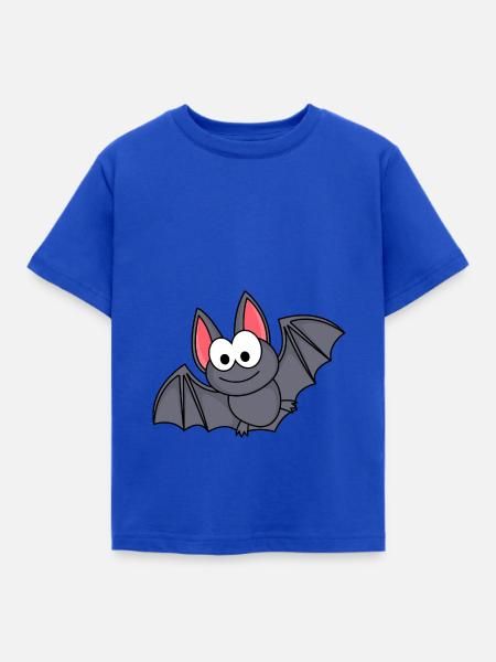 Fledermaus Comic Tier - Kinder T-Shirt - Royalblau