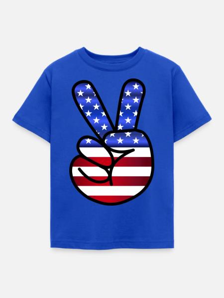USA-Sammlung - Kinder T-Shirt - Royalblau