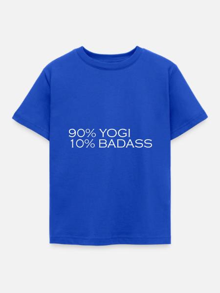 Yoga Badass - Kinder T-Shirt - Royalblau