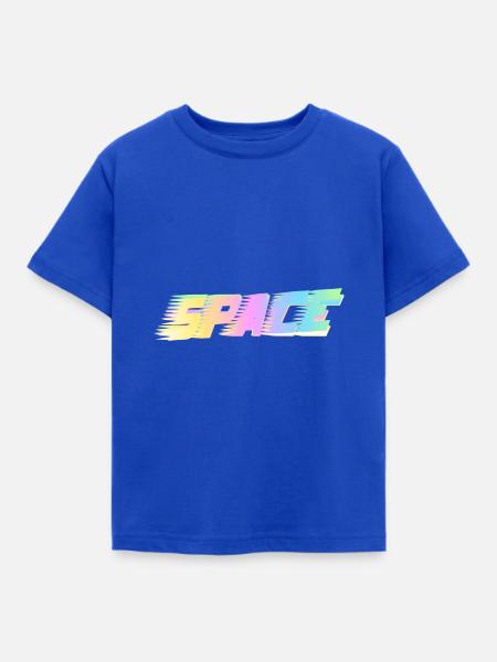 Space - Kinder T-Shirt - Royalblau