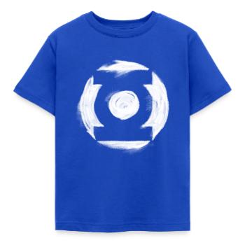 Green Lantern white milk Logo - Kids' T-Shirt - royal blue - Front - AI Model Kid Female (0cm)