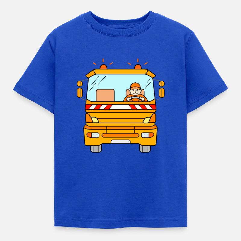 Müllauto Müllabfuhr Müllmann - Kinder T-Shirt - Royalblau