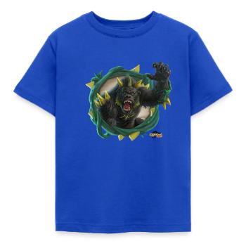 schleich® ELDRADOR® CREATURES Monstergorilla - Kinder T-Shirt - Royalblau - Vorne - AI Model Kid Female (0cm)