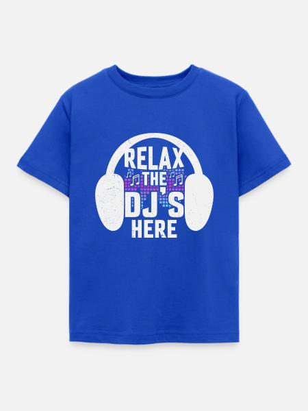 The DJ's Here - Kinder T-Shirt - Royalblau
