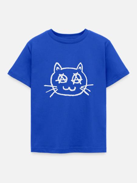 #cat - Kinder T-Shirt - Royalblau