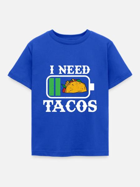 Funny I Needed Tacos - Kinder T-Shirt - Royalblau