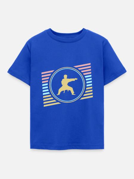 Judo - Kinder T-Shirt - Royalblau