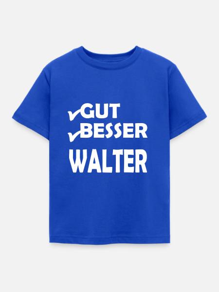 Walter - Kinder T-Shirt - Royalblau