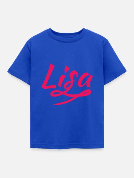 Lisa - Kinder T-Shirt - Royalblau