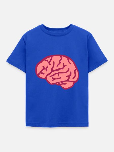 Gehirn - Kinder T-Shirt - Royalblau