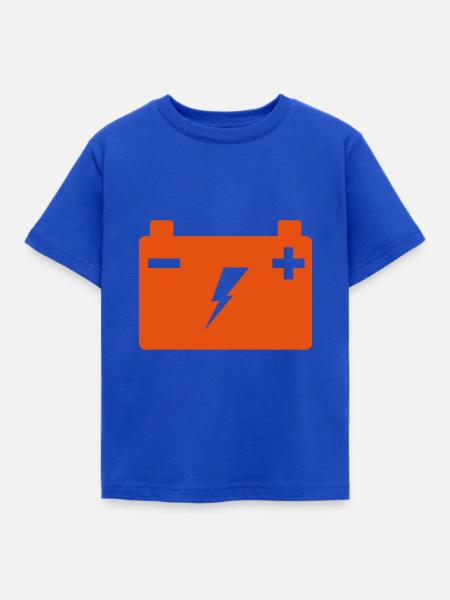 Batterie Energie 202 - Kinder T-Shirt - Royalblau
