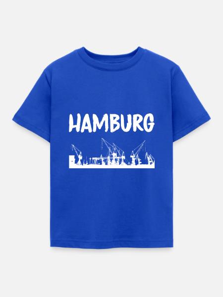 Hamburg - Kinder T-Shirt - Royalblau