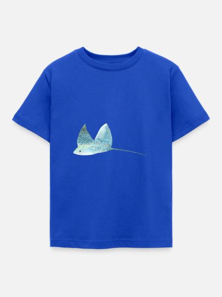 Rochen - Kinder T-Shirt - Royalblau
