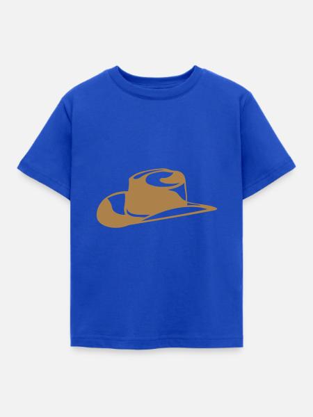 Cowboyhut 7 - Kinder T-Shirt - Royalblau