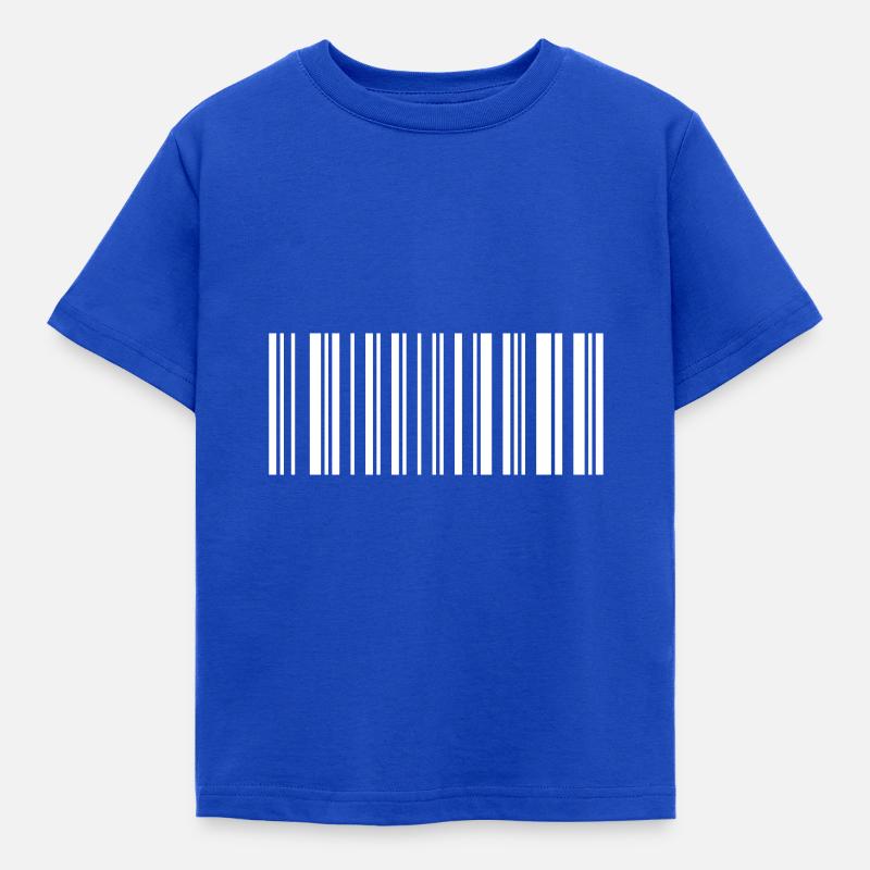Code à barres végétalien - T-shirt Enfant - bleu royal