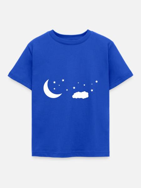 Nachthimmel - Kinder T-Shirt - Royalblau