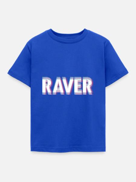 Raver - Kinder T-Shirt - Royalblau