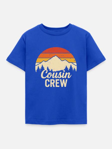 cousin crew - Kinder T-Shirt - Royalblau