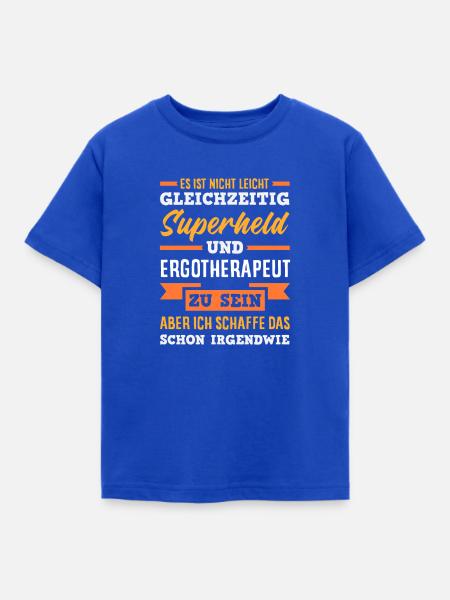 Superheld Ergotherapeut - Kinder T-Shirt - Royalblau