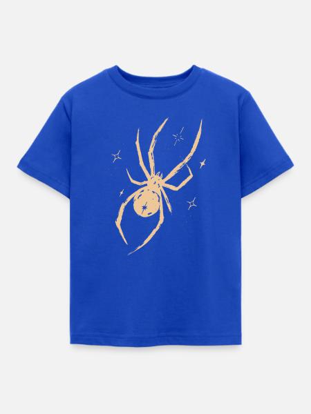 Spinne Celestial Natur - Kinder T-Shirt - Royalblau