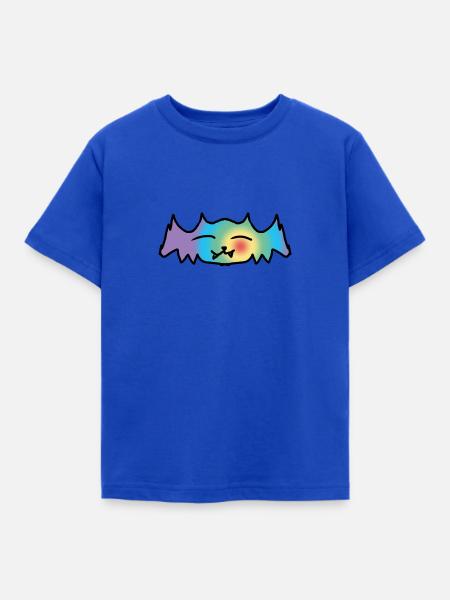 bunte Fledermaus - Kinder T-Shirt - Royalblau