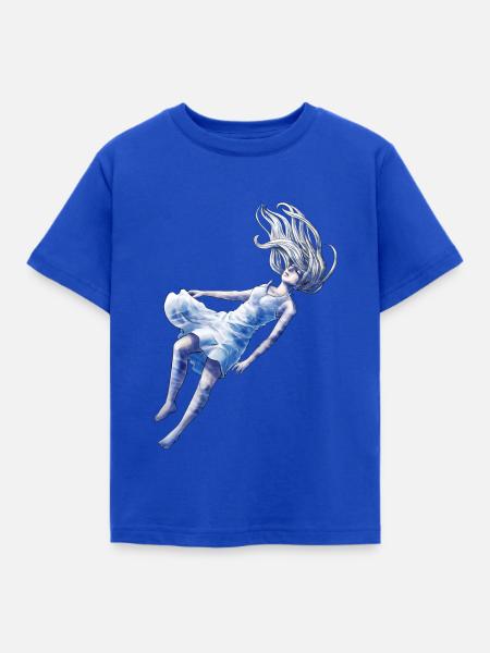 Niñas bajo el agua | junto al mar | Imaginación - Camiseta niño - azul intenso