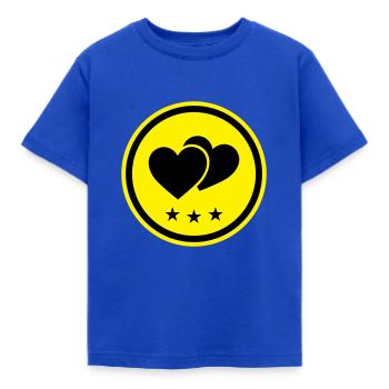 Herzen Symbol - Kinder T-Shirt - Royalblau - Vorne - AI Model Kid Female (0cm)