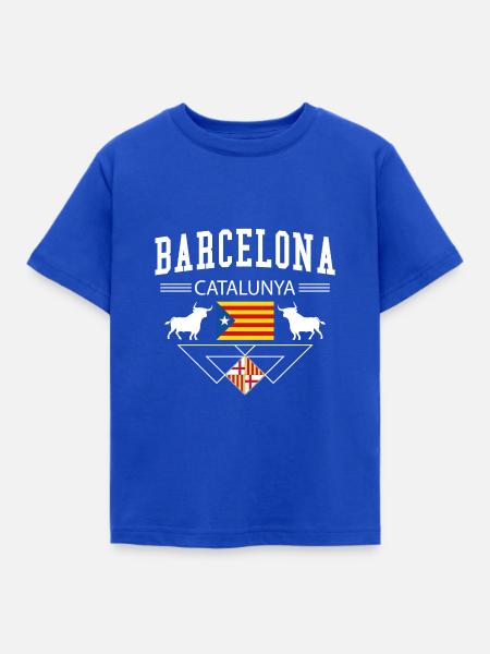 Barcelona - Kinder T-Shirt - Royalblau