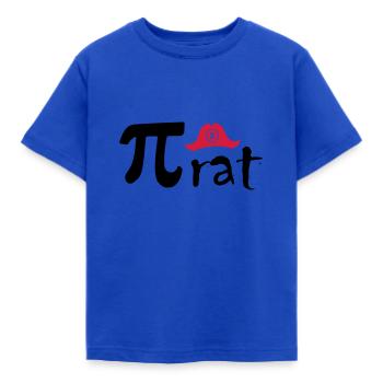 Pirat Pi rat - Kinder T-Shirt - Royalblau - Vorne - AI Model Kid Female (0cm)