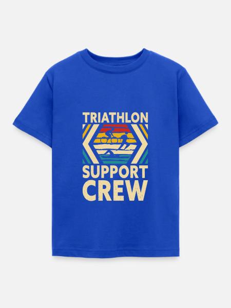 Triathlon Support Crew - Kinder T-Shirt - Royalblau