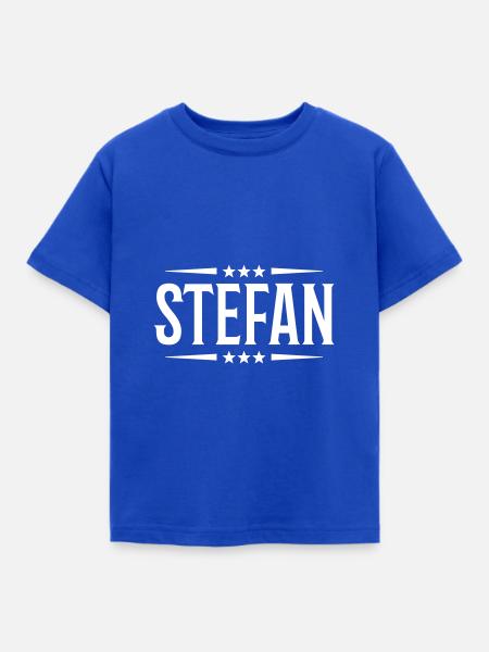 stefan name - Kinder T-Shirt - Royalblau