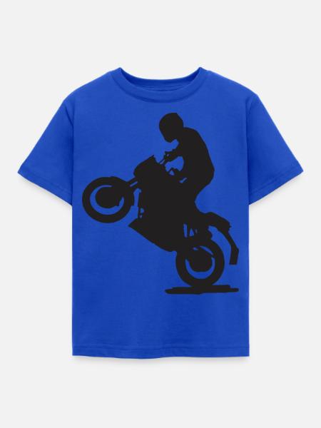 Motorcycle - Kinder T-Shirt - Royalblau