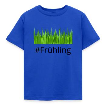 # printemps - T-shirt Enfant - bleu royal - Devant - AI Model Kid Female (0cm)
