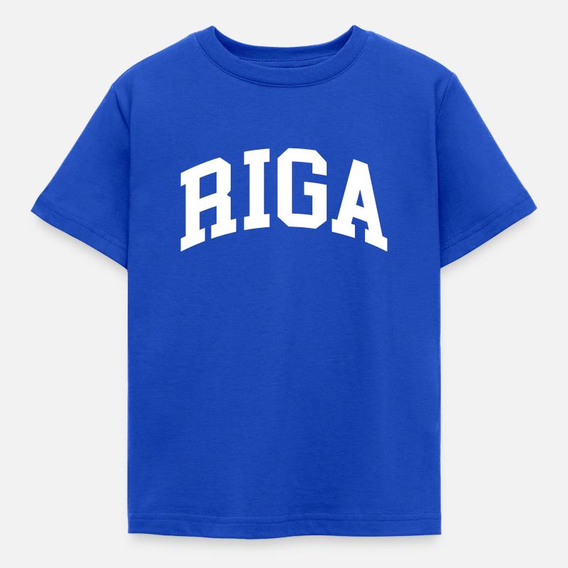 Riga - Kinder T-Shirt - Royalblau