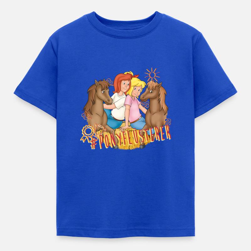 Bibi und Tina 'Ponyflüsterer mit Max und Moritz' - Kinder T-Shirt - Royalblau