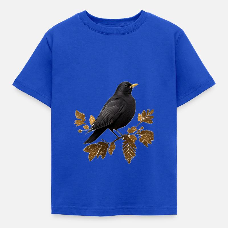 Amsel - Kinder T-Shirt - Royalblau