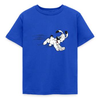 Asterix - Idefix hat es eilig - Kinder T-Shirt - Royalblau - Vorne - AI Model Kid Female (0cm)