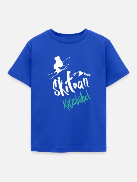 Skifahren Kitzbühel - Kinder T-Shirt - Royalblau