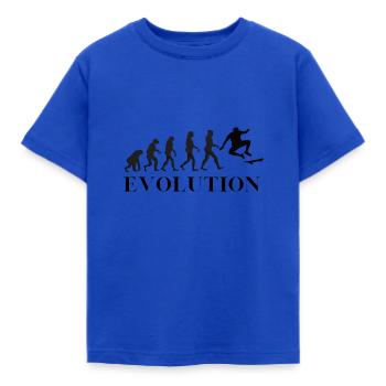 Evolution skate - T-shirt Enfant - bleu royal - Devant - AI Model Kid Female (0cm)