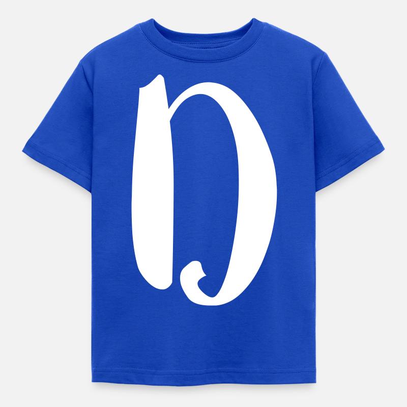 Buchstabe D - Kinder T-Shirt - Royalblau
