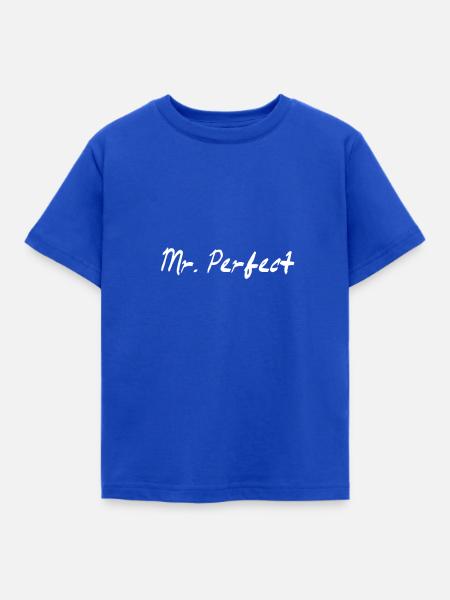 Mr. Perfect - Kinder T-Shirt - Royalblau