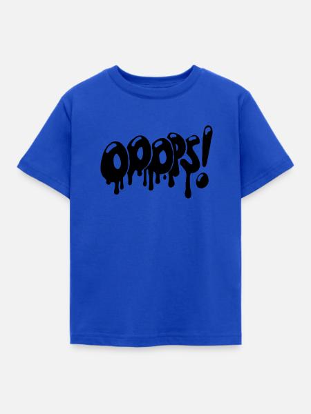 OOOPS! Graffiti Style - Kinder T-Shirt - Royalblau
