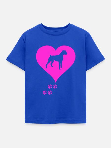 Deutscher Boxer - Kinder T-Shirt - Royalblau